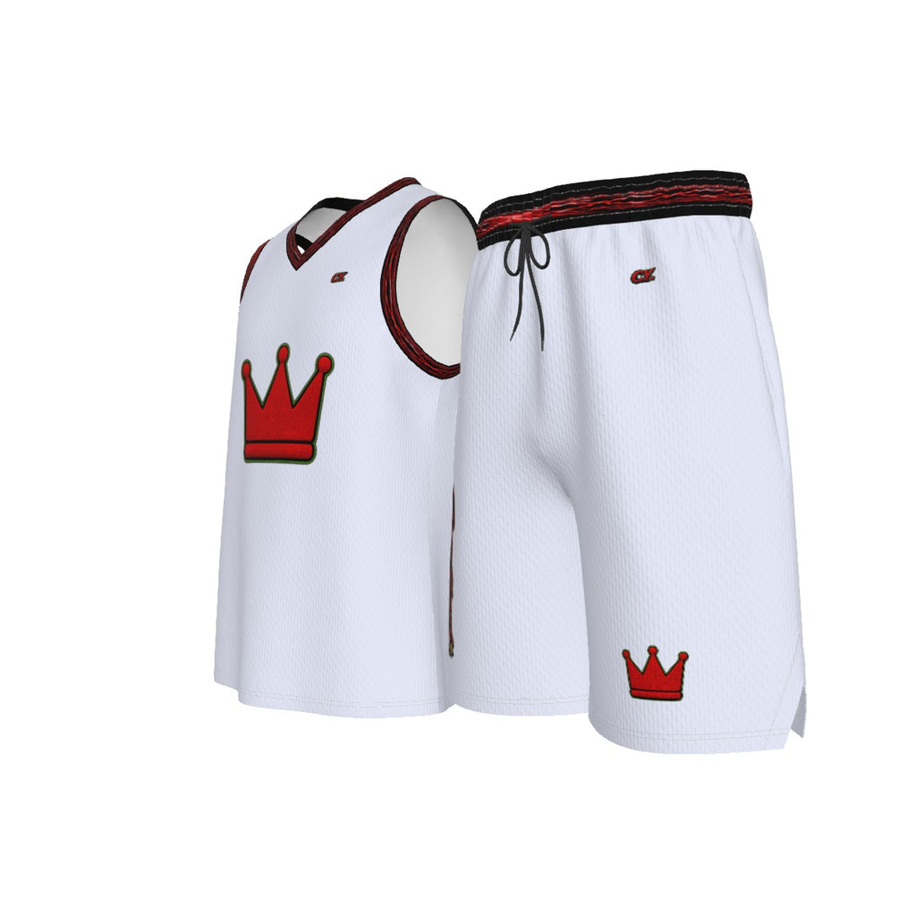 Crown On Men's V Neck Basketball Suit