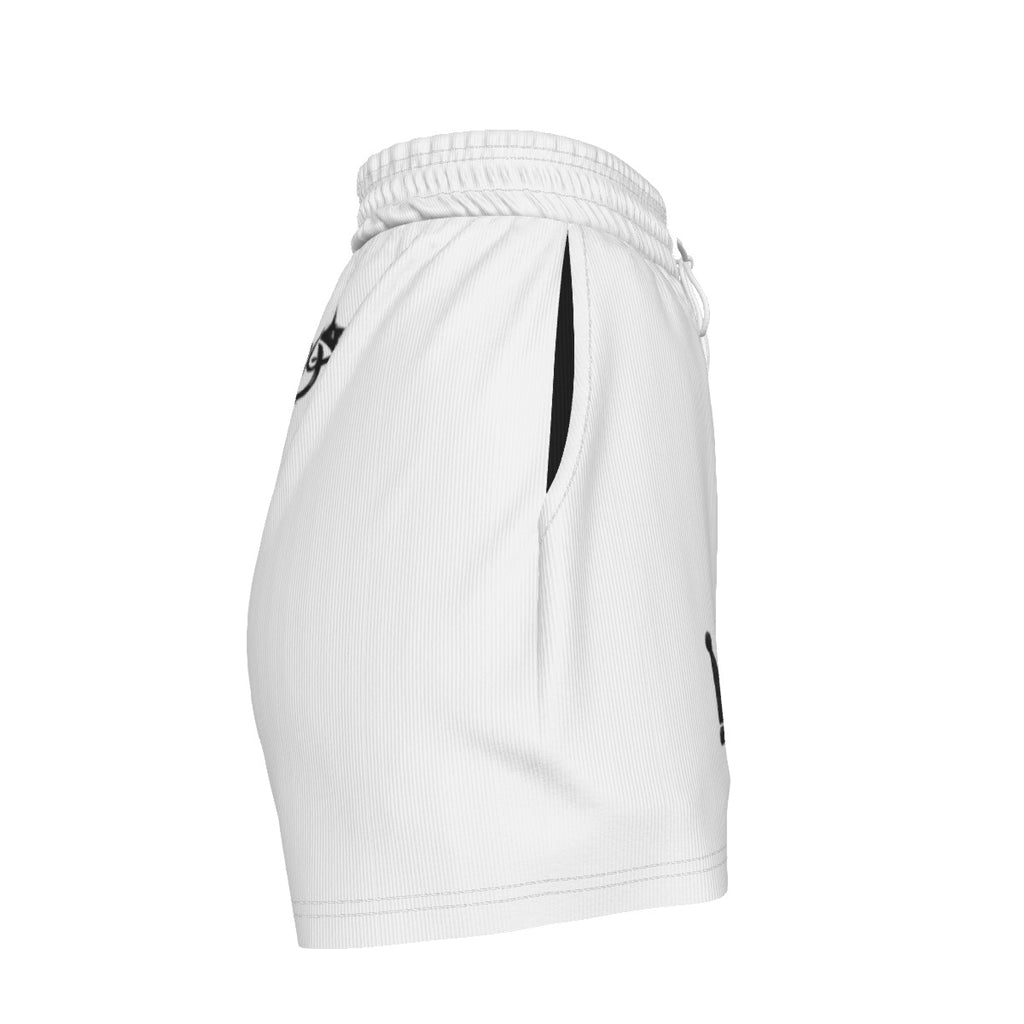 UPSTYLE Crown Luxe Shorts – White/Black