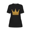 Krön Dich selbst BLK und GLD Damen Rundhals-T-Shirt