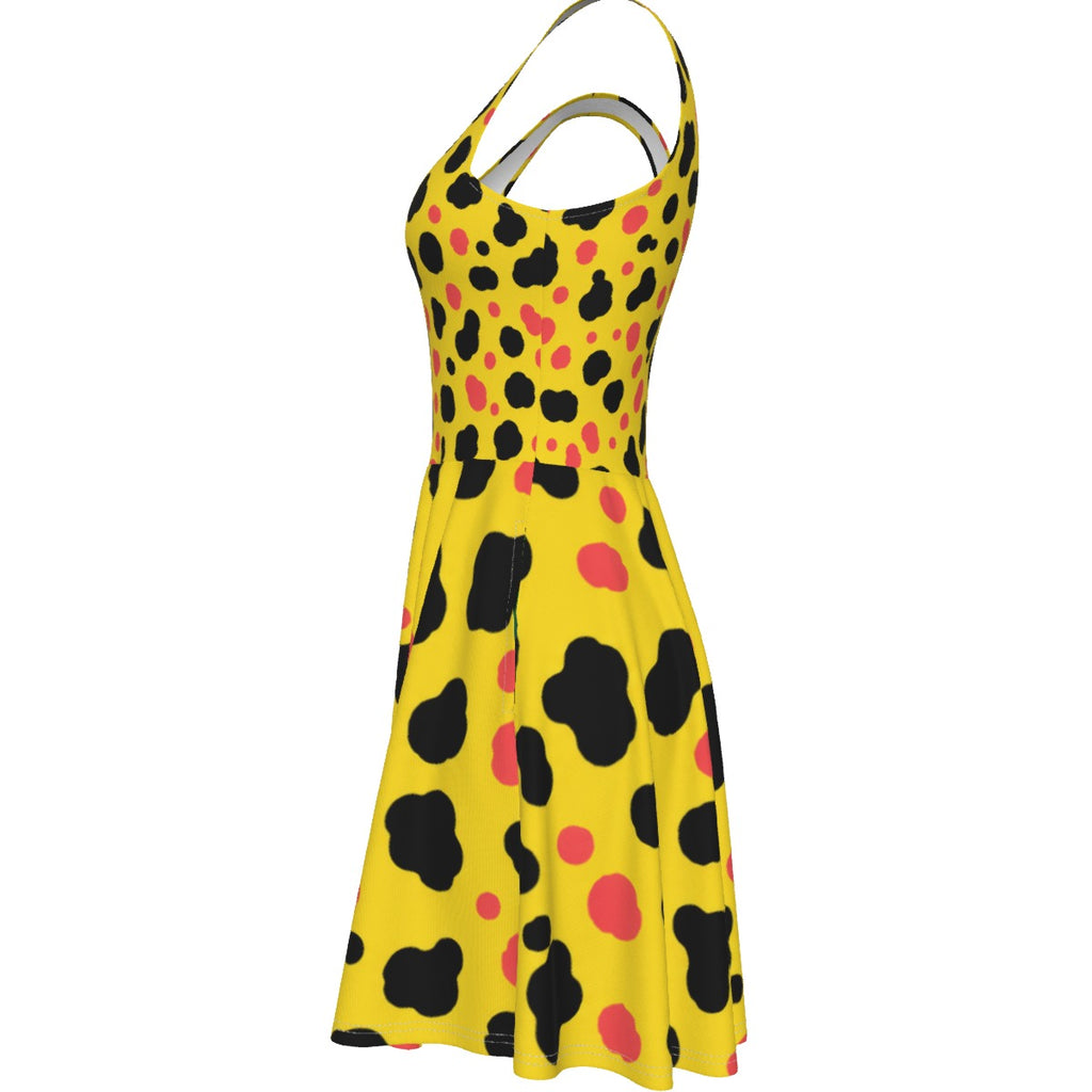 Blush Dalmatian Women's Tank Vest Dress