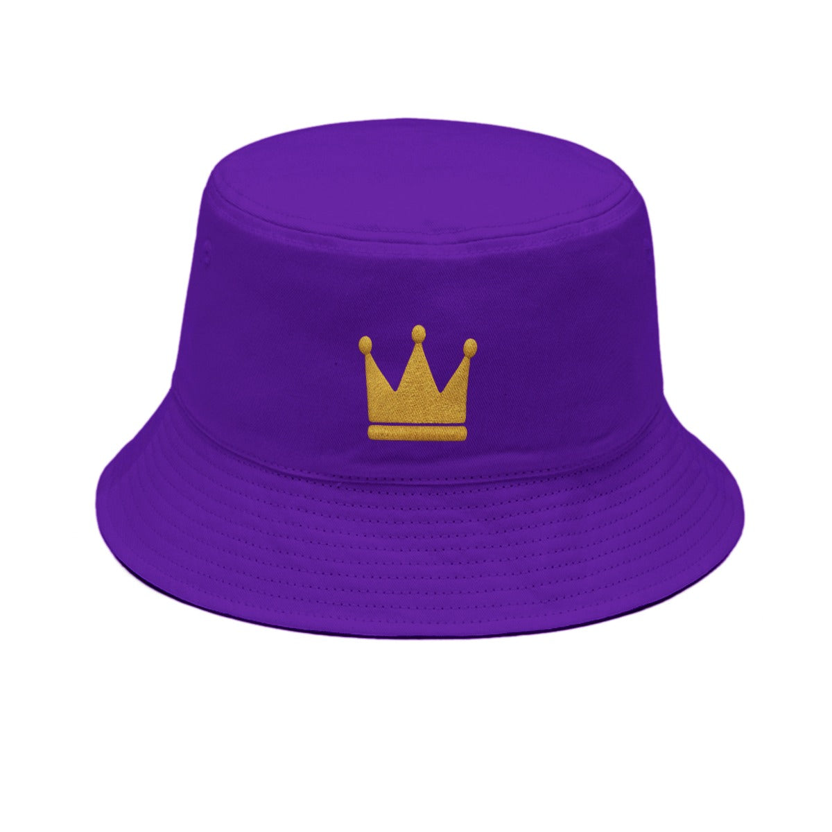 Crown Purple and Gold Bucket Hat