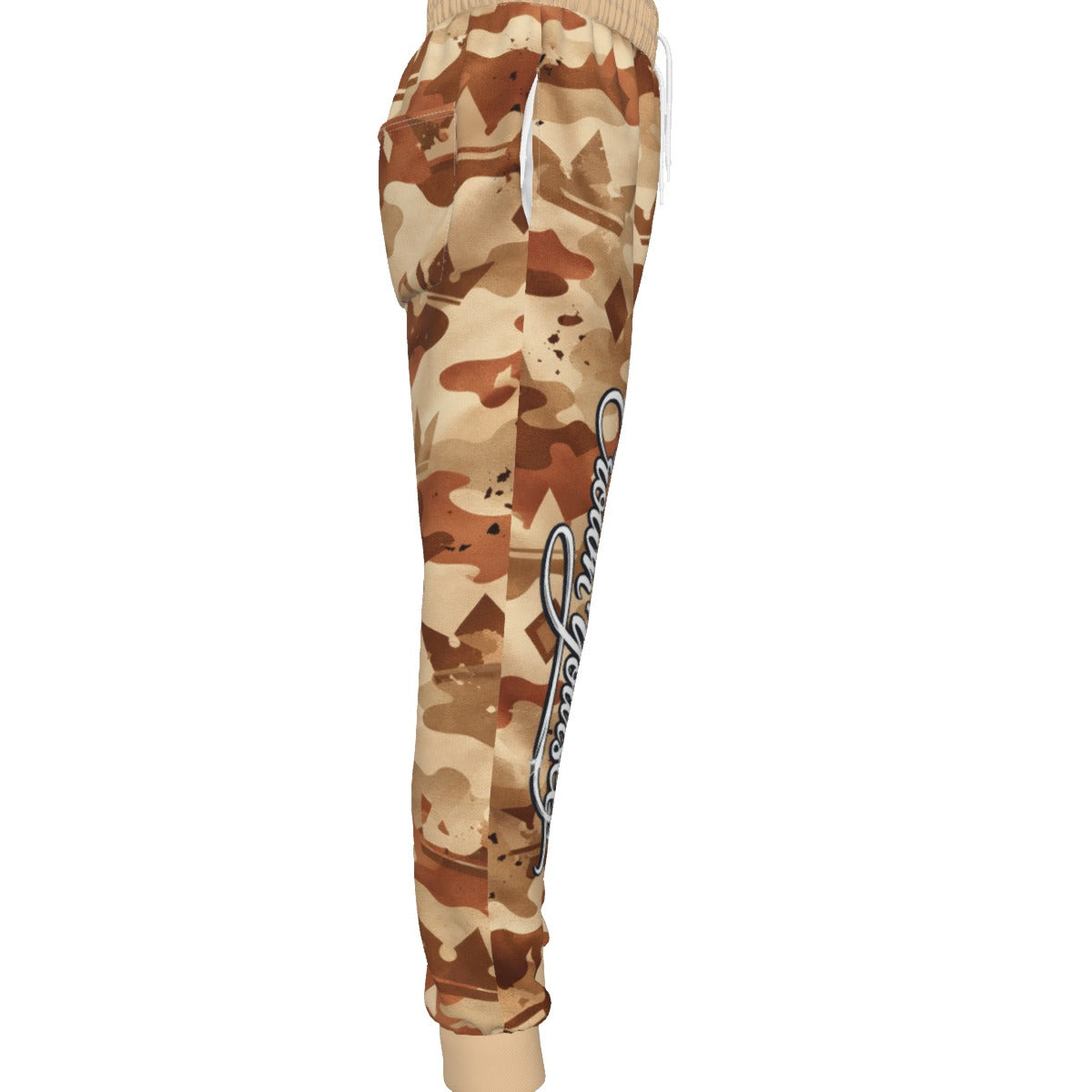 Pantalon de jogging camouflage du désert pour hommes Crown Yourself