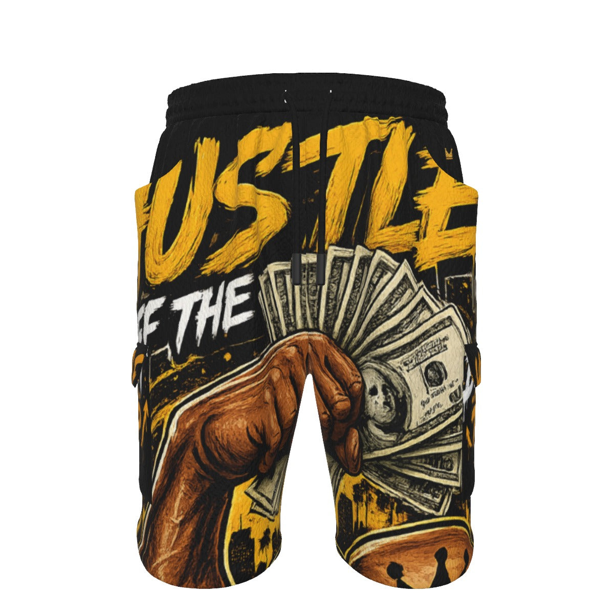 Black Grind — Hustle Off the Muscle Men's Cargo Shorts