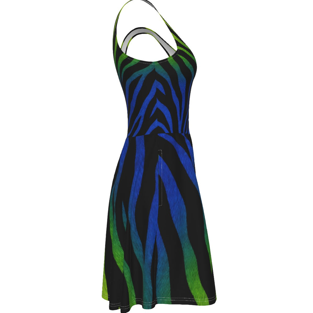 Electric Zebra Women's Tank Vest Dress