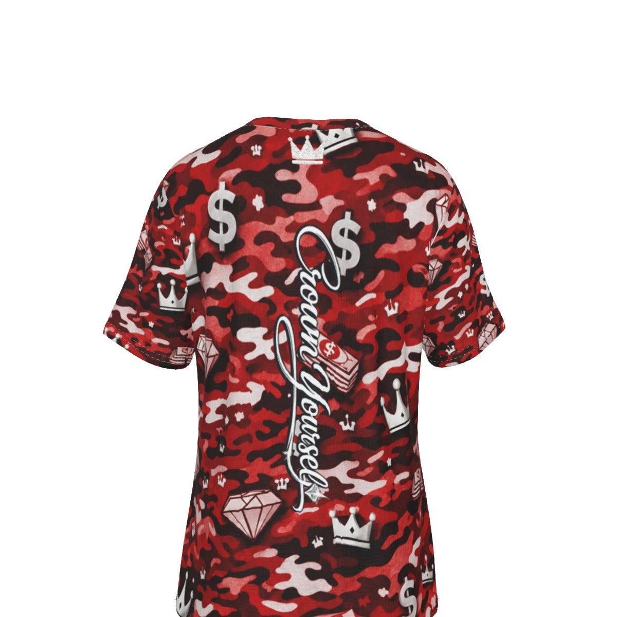 Camo Red Alert Money Moves V-Neck T-Shirt