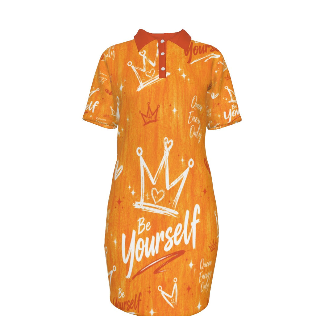 Citrus Queen Women's Polo Collar Dress