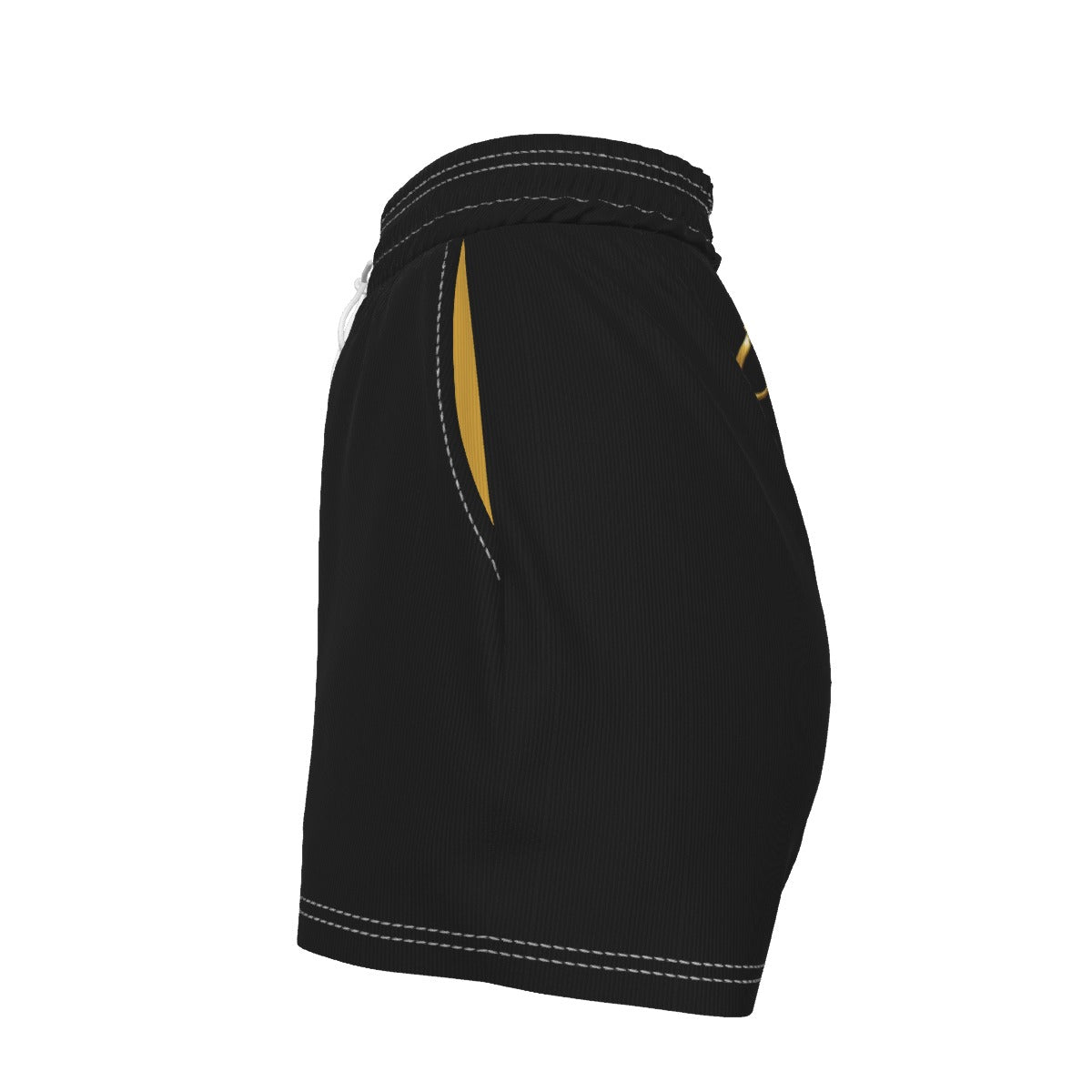 UPSTYLE Crown Luxe Shorts – Black/Gold