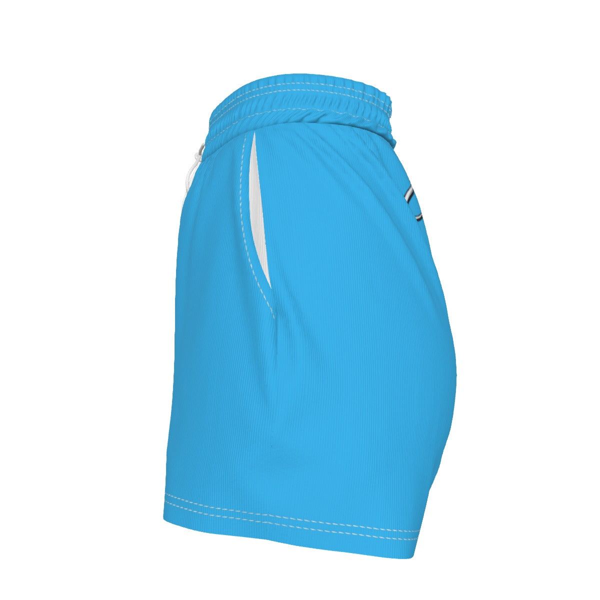 UPSTYLE Crown Luxe Shorts – Baby Blue/White
