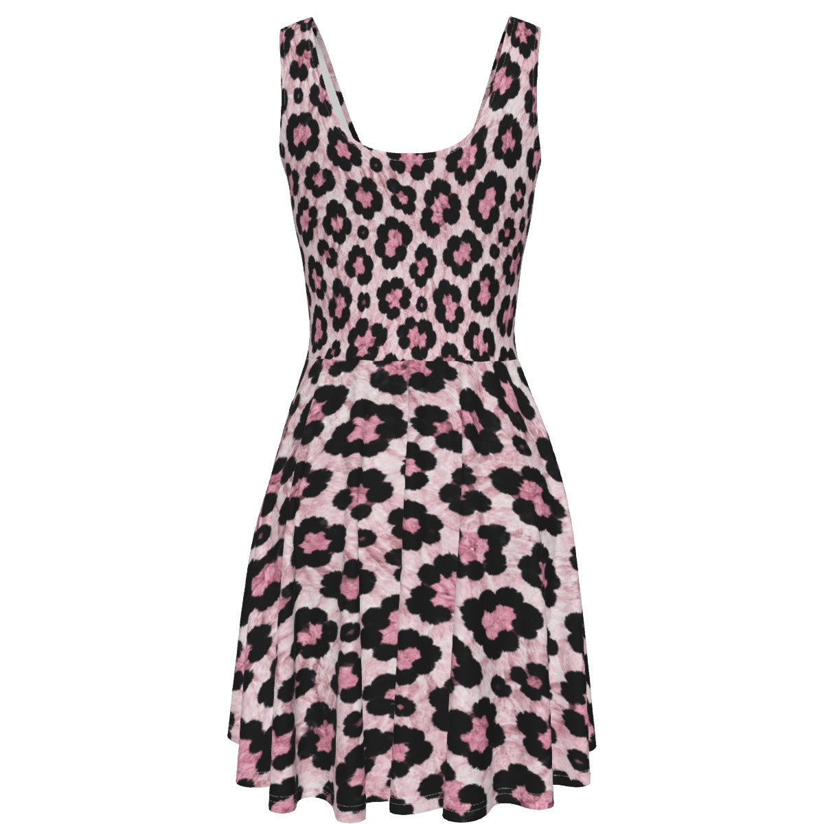 Blush Leopard Women's Tank Vest Dress