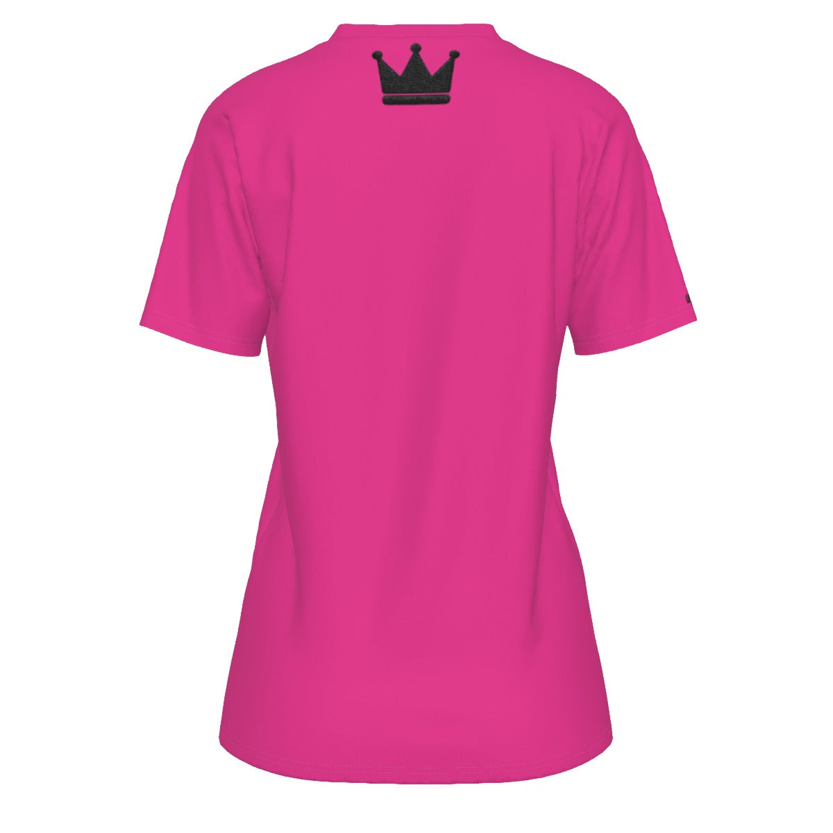 Crown Yourself Pink and Black Women's O-Neck T-Shirt