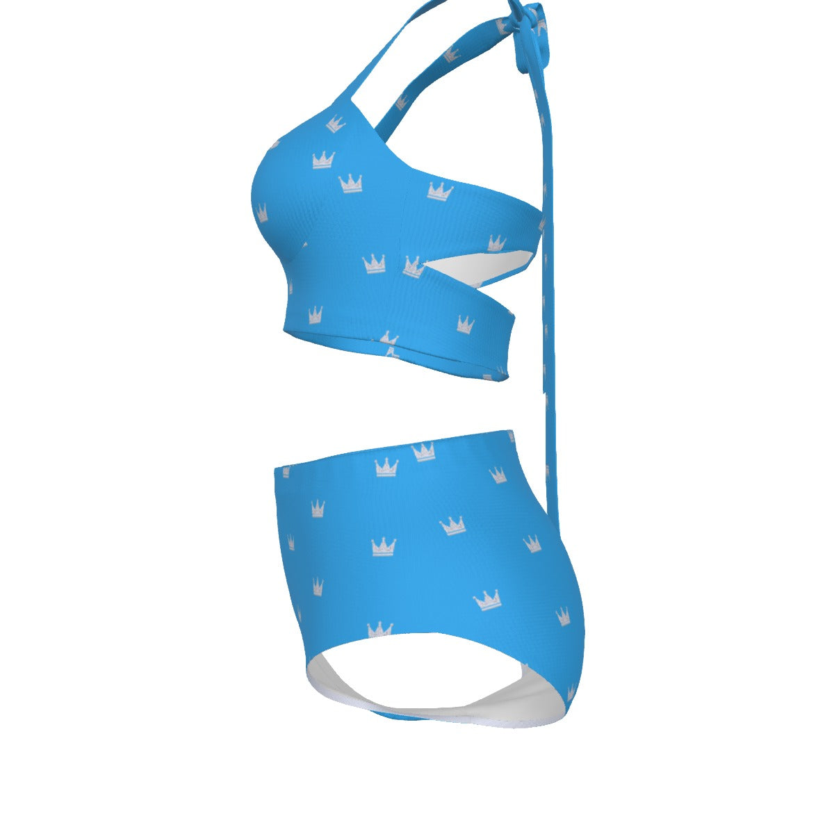 Baby Blue Queen Crown Bikini Set