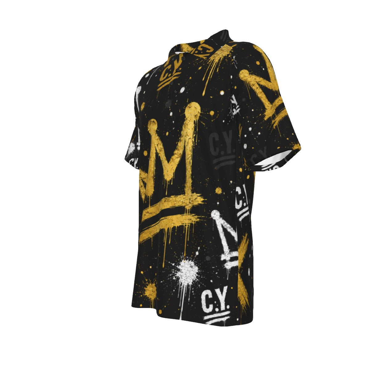 C.Y. Crown code- Midnight Monarch Men's Polo