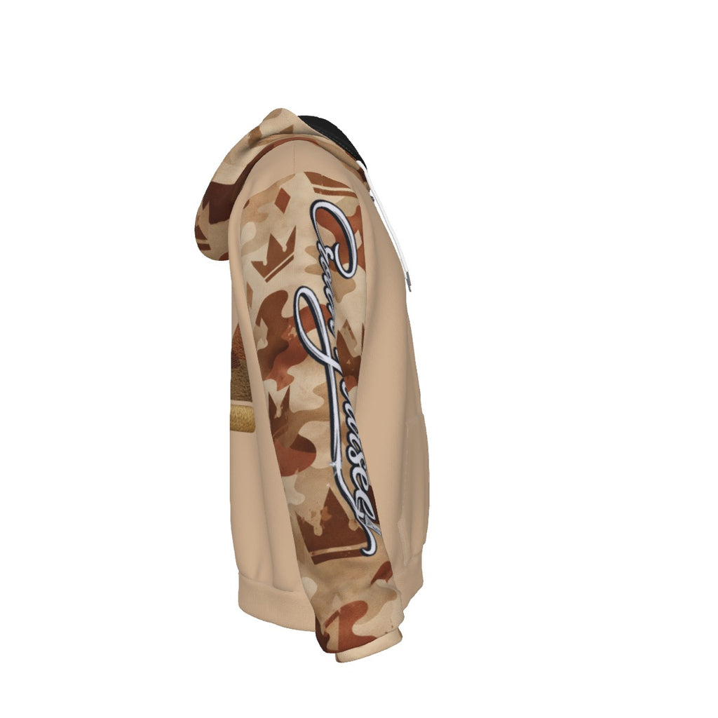 Sweat à Capuche Camouflage du Désert Couronnez-vous