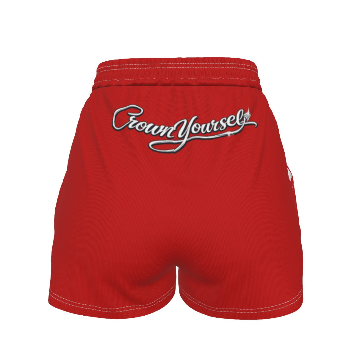 UPSTYLE Crown Luxe Shorts – Red/White