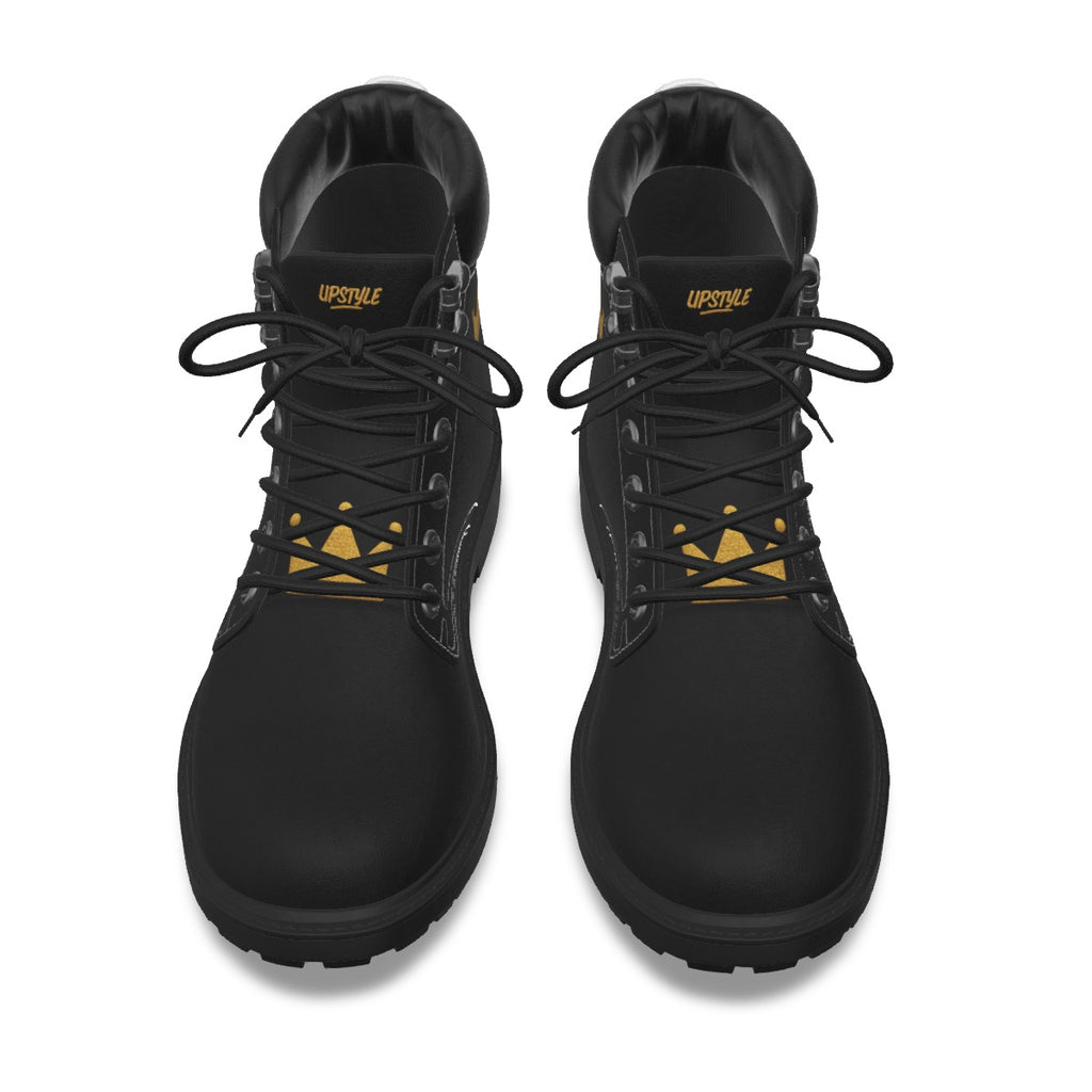 Crown Yourself Black and Gold Herren UPSTYLE Stiefel