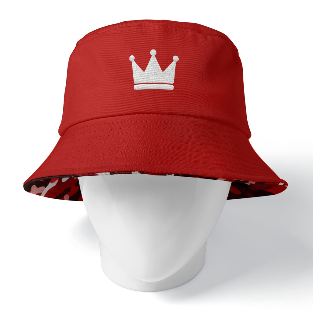 “Camo/Red Alert Money Moves”Double-Side Printing Bucket Hat