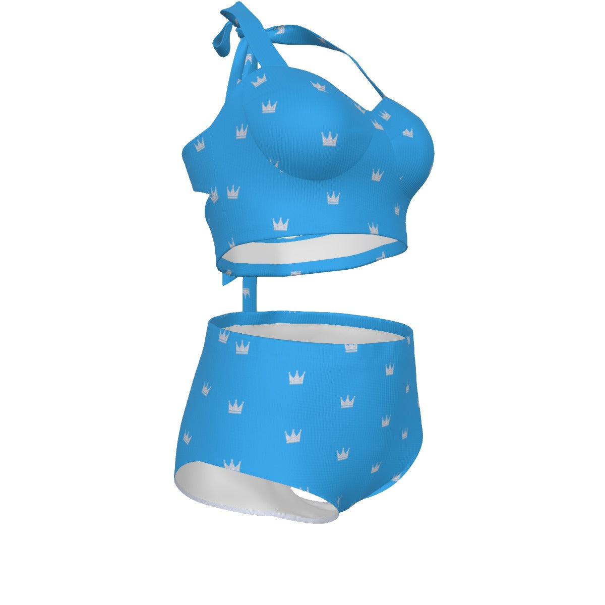 Baby Blue Queen Crown Bikini Set