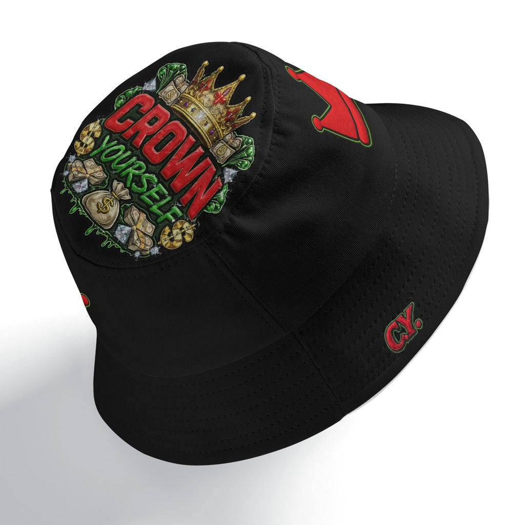 C.Y. Emerald Reign Double-Side Printing Bucket Hat
