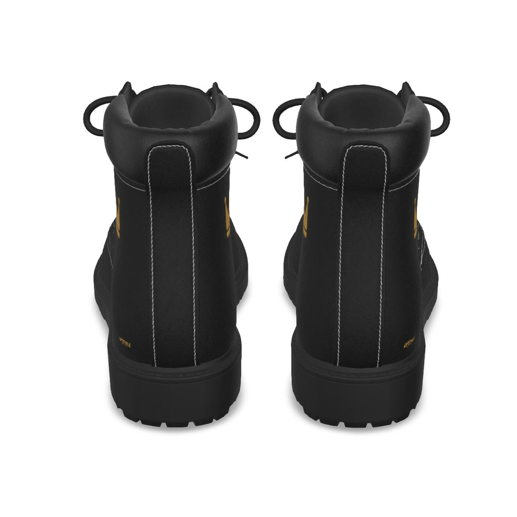 Crown Yourself Black and Gold Herren UPSTYLE Stiefel