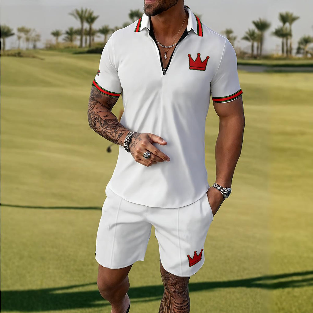 Crown On Men's Polo Set