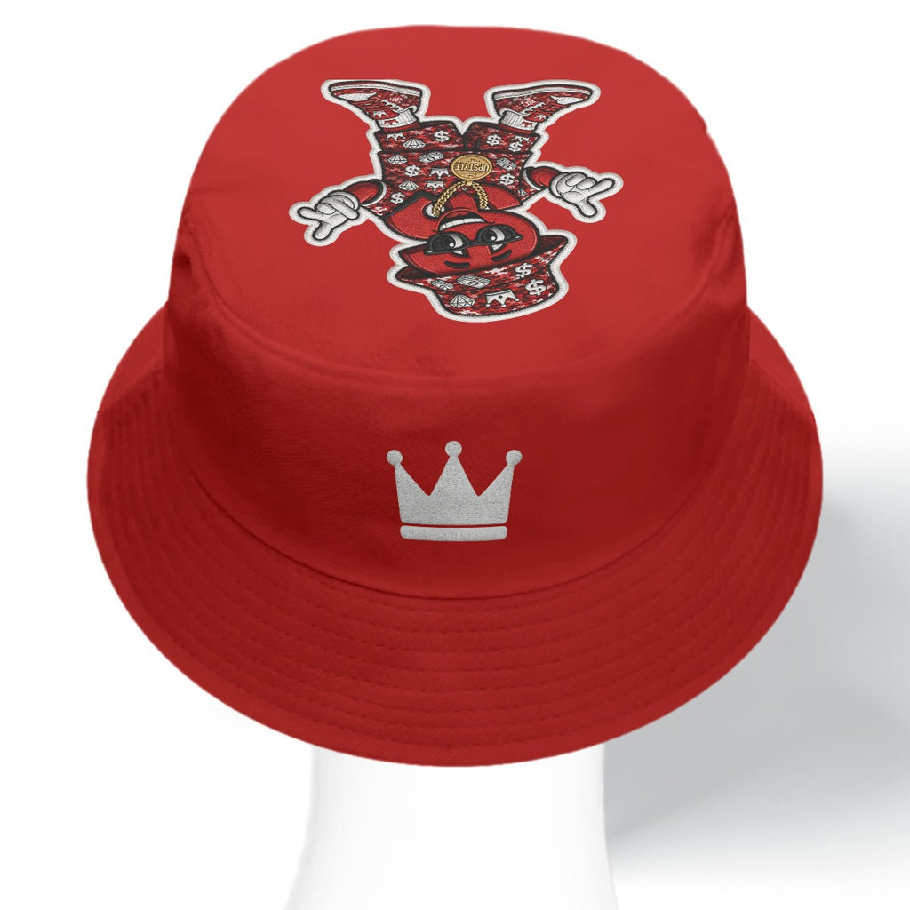 “Camo/Red Alert Money Moves”Double-Side Printing Bucket Hat
