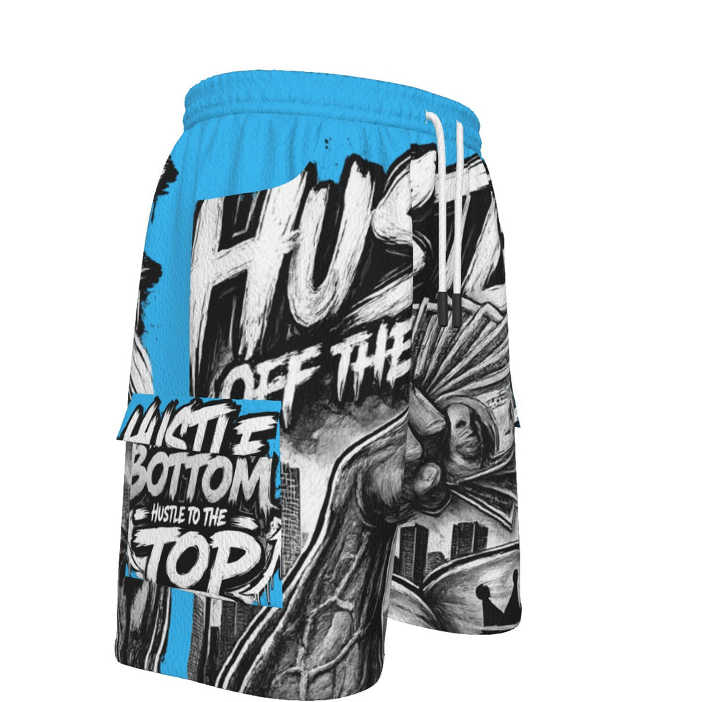 Blue Motion — Hustle Off the Muscle Men's Cargo Shorts
