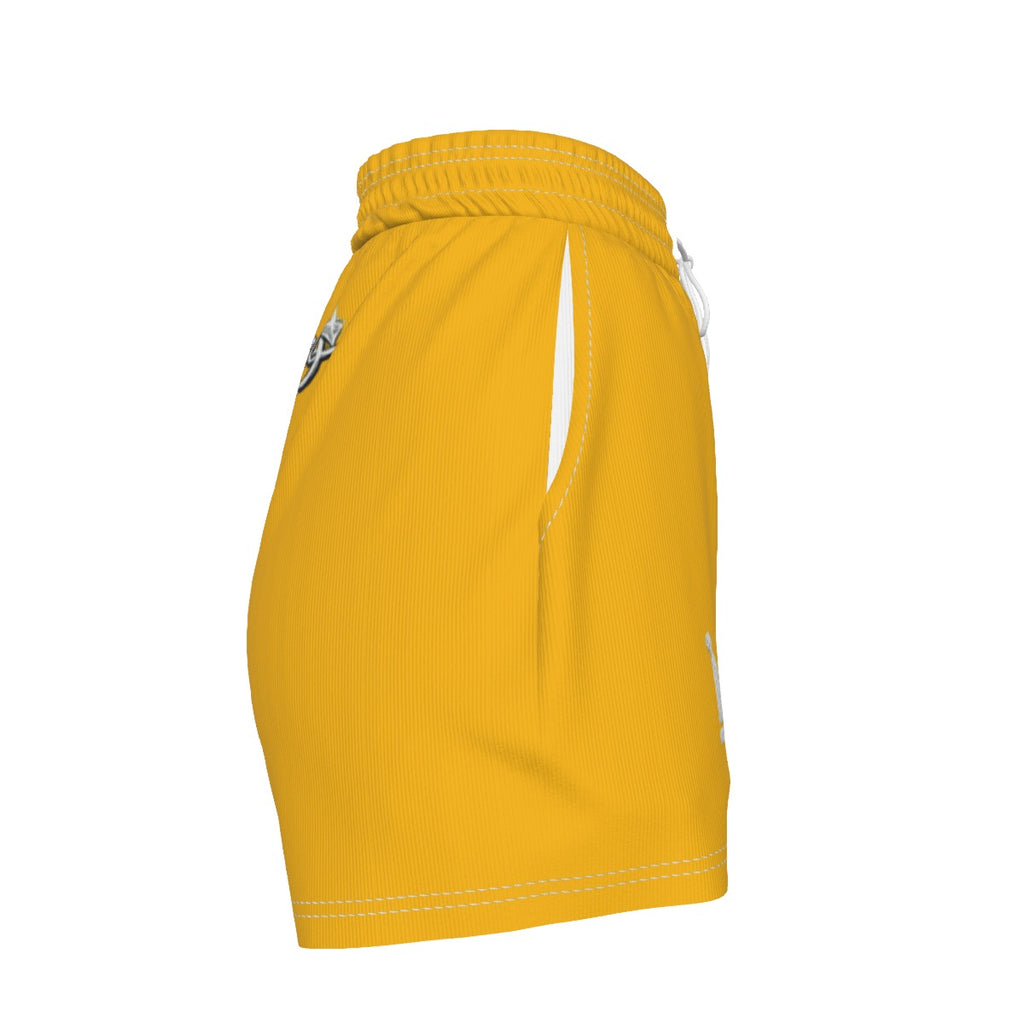 UPSTYLE Crown Luxe Shorts – Yellow/White