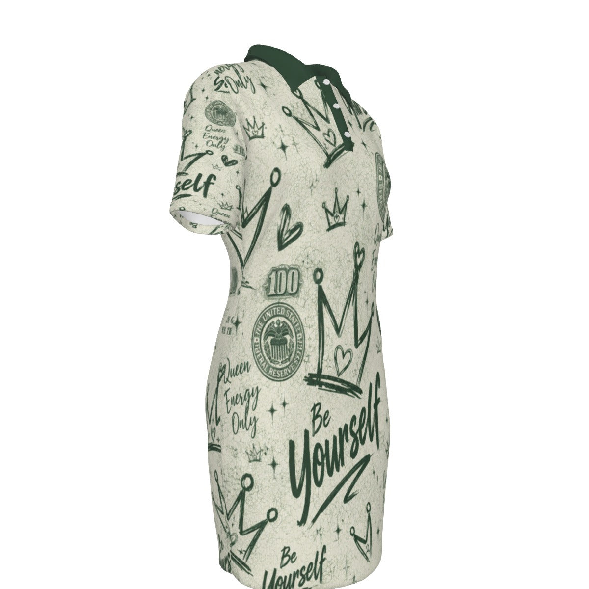 Money Moves Women's Polo Collar Dress