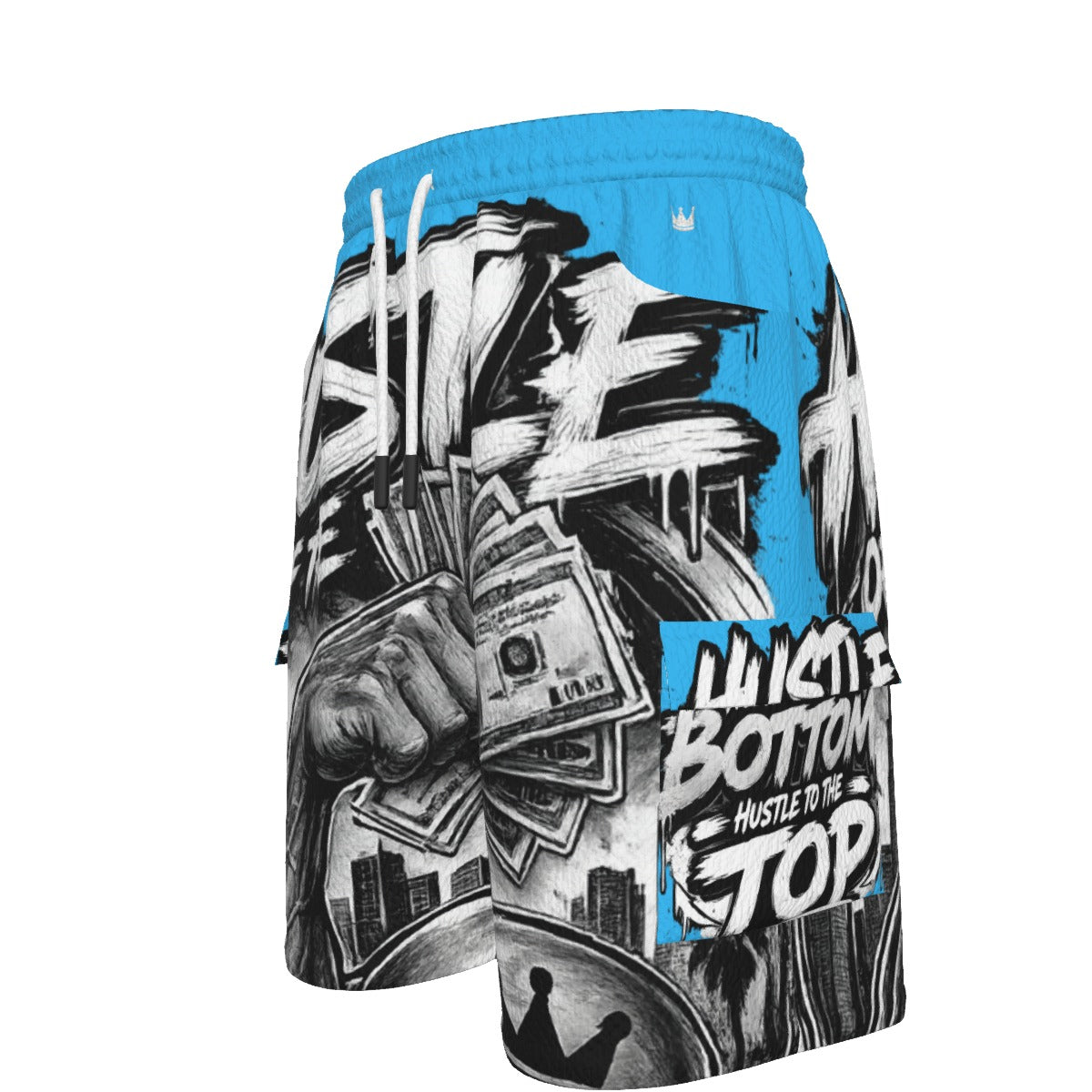 Blue Motion — Hustle Off the Muscle Men's Cargo Shorts