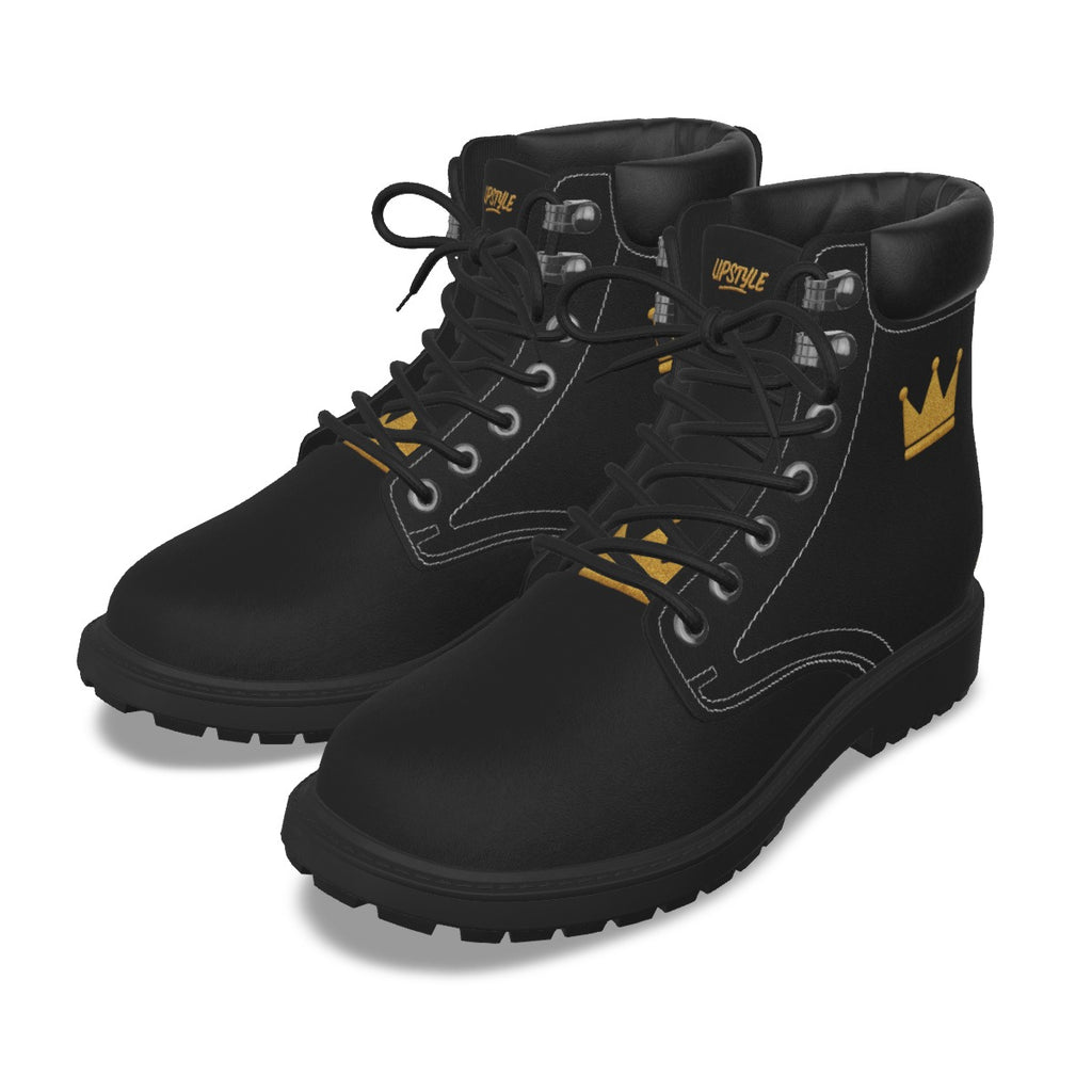 Crown Yourself Black and Gold Herren UPSTYLE Stiefel