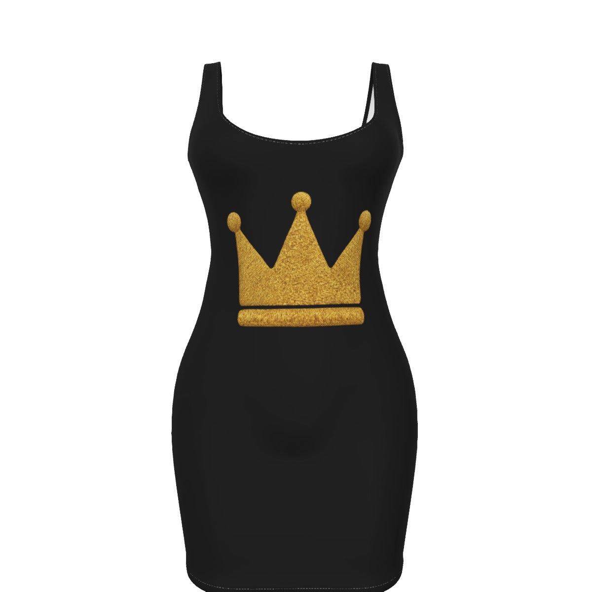 Crown BLK GLD Women's Bodycon Dress
