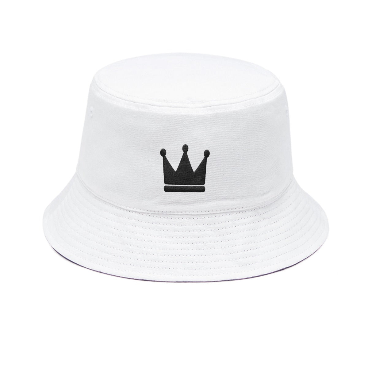 Chapeau Bob Blanc et Noir Crown Yourself