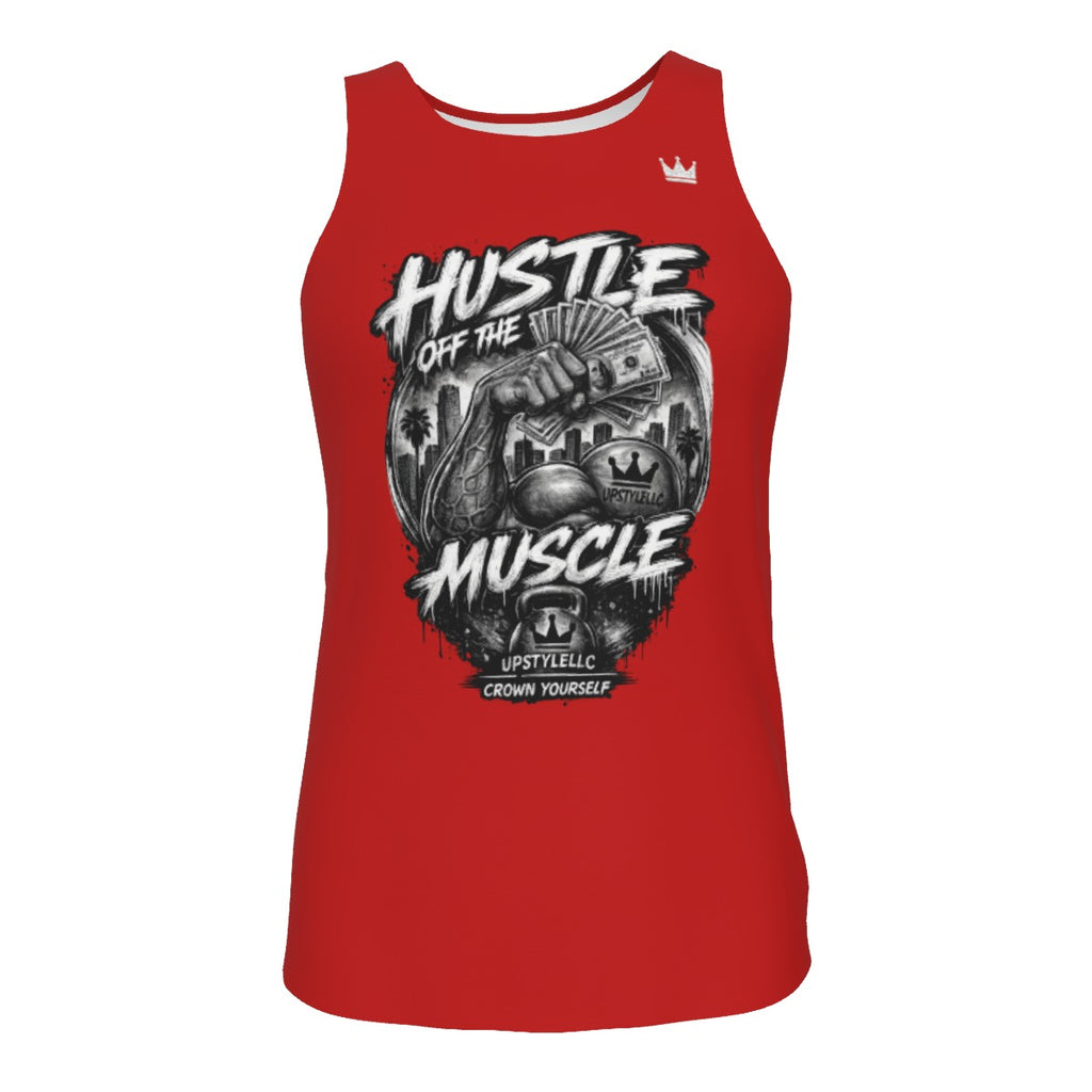 Red Pressure — Hustle Off the Muscle Men's Tank Top