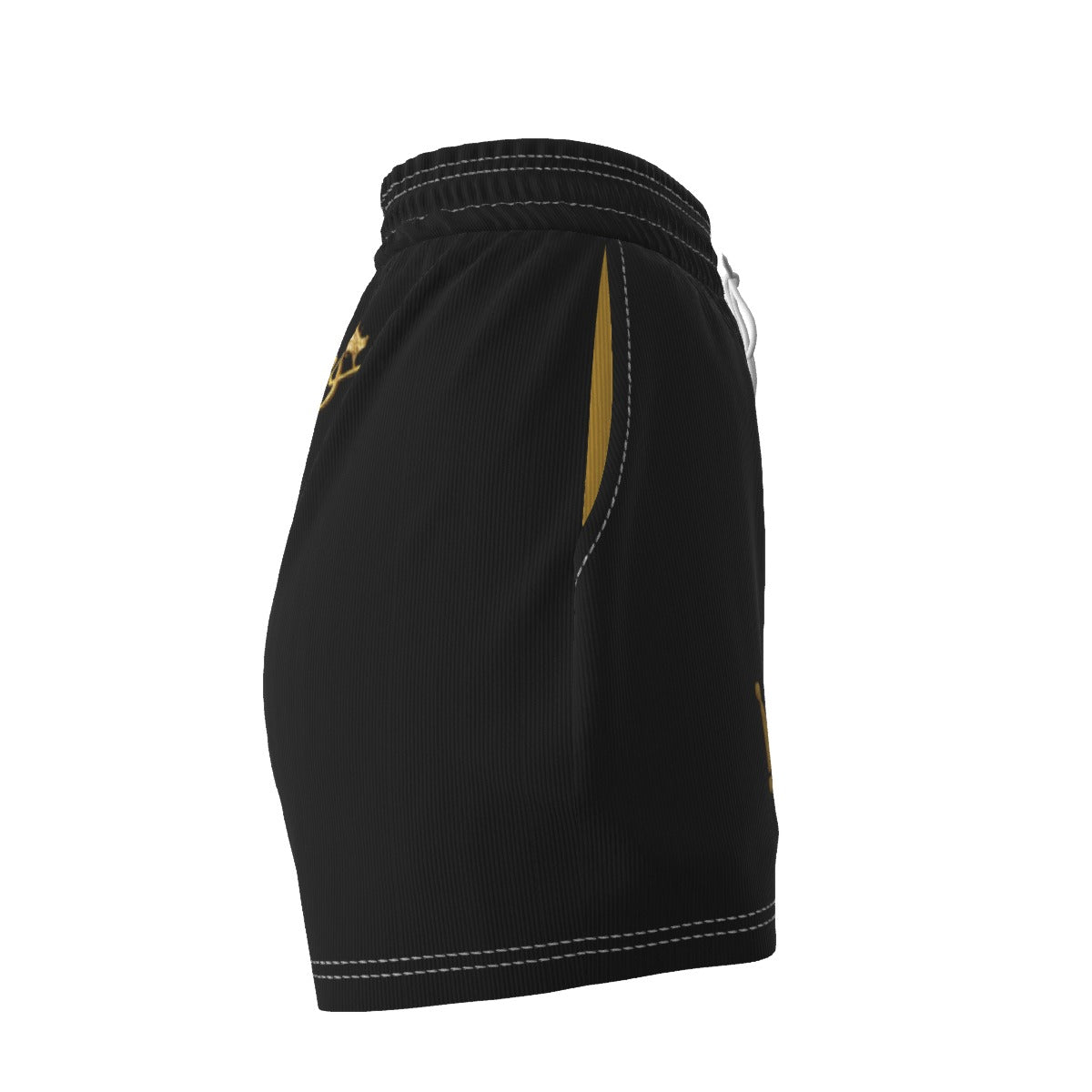 UPSTYLE Crown Luxe Shorts – Black/Gold