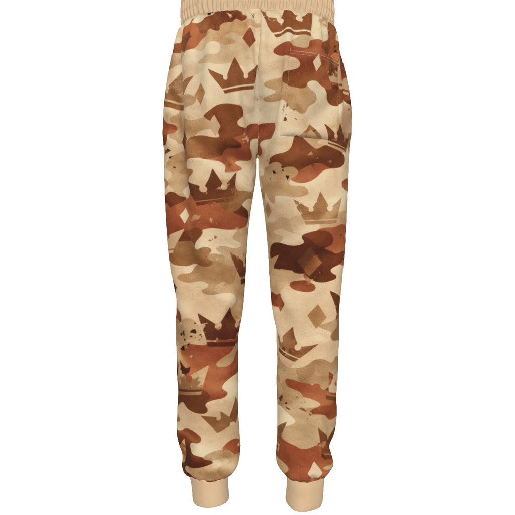 Pantalon de jogging camouflage du désert pour hommes Crown Yourself