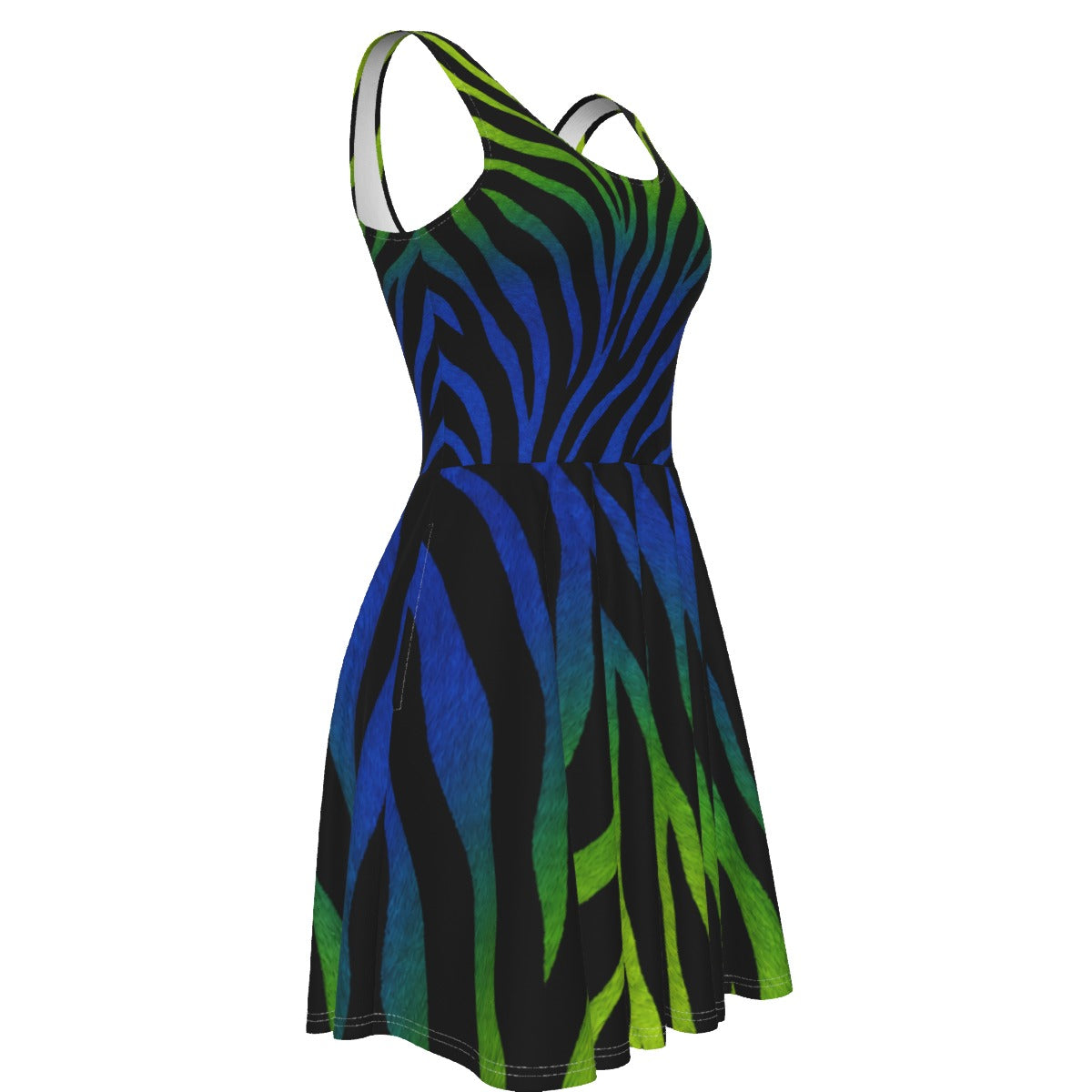 Electric Zebra Women's Tank Vest Dress