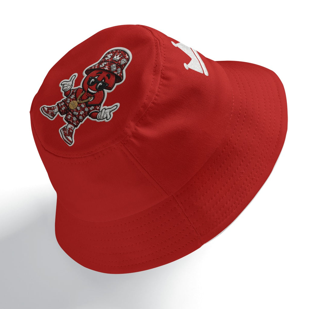 “Camo/Red Alert Money Moves”Double-Side Printing Bucket Hat