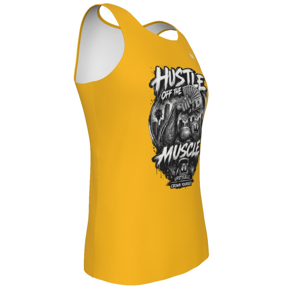 Golden Grind — Hustle Off the Muscle Men's Tank Top