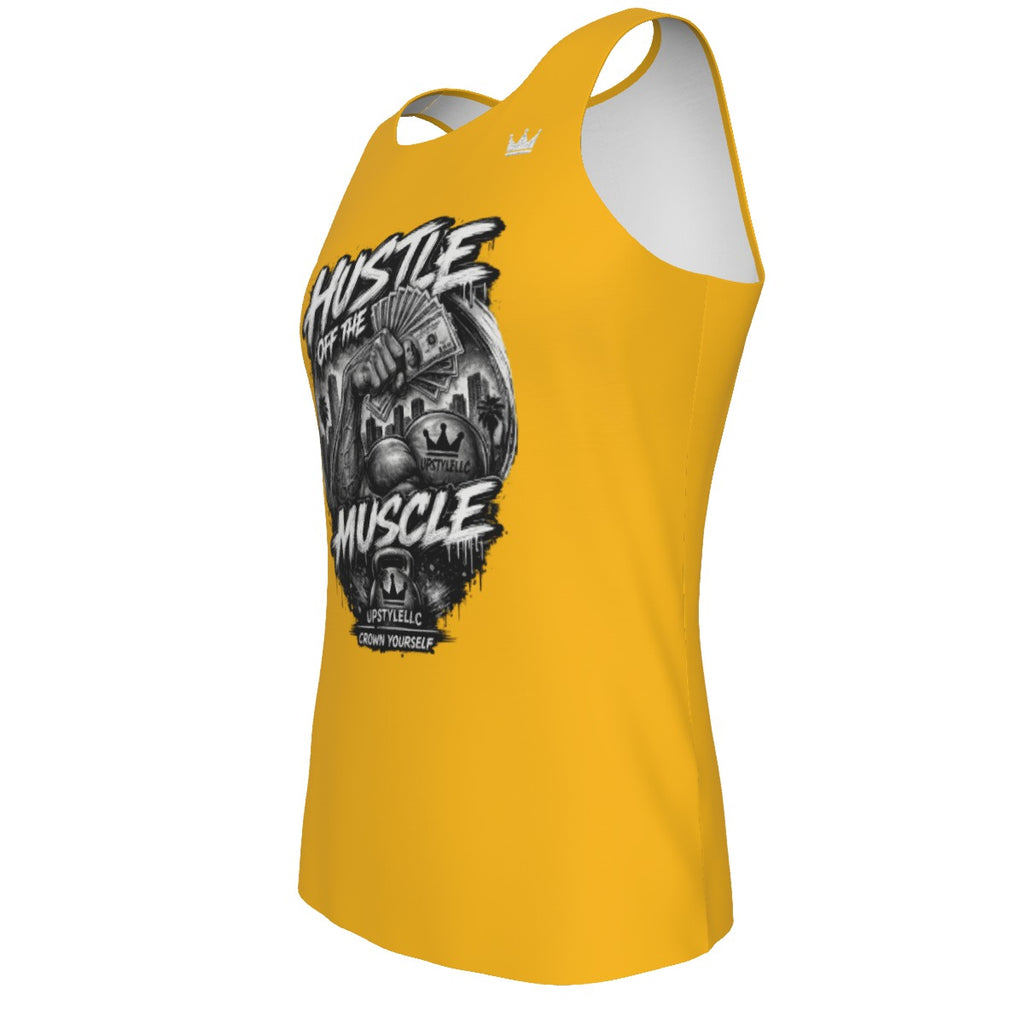 Golden Grind — Hustle Off the Muscle Men's Tank Top