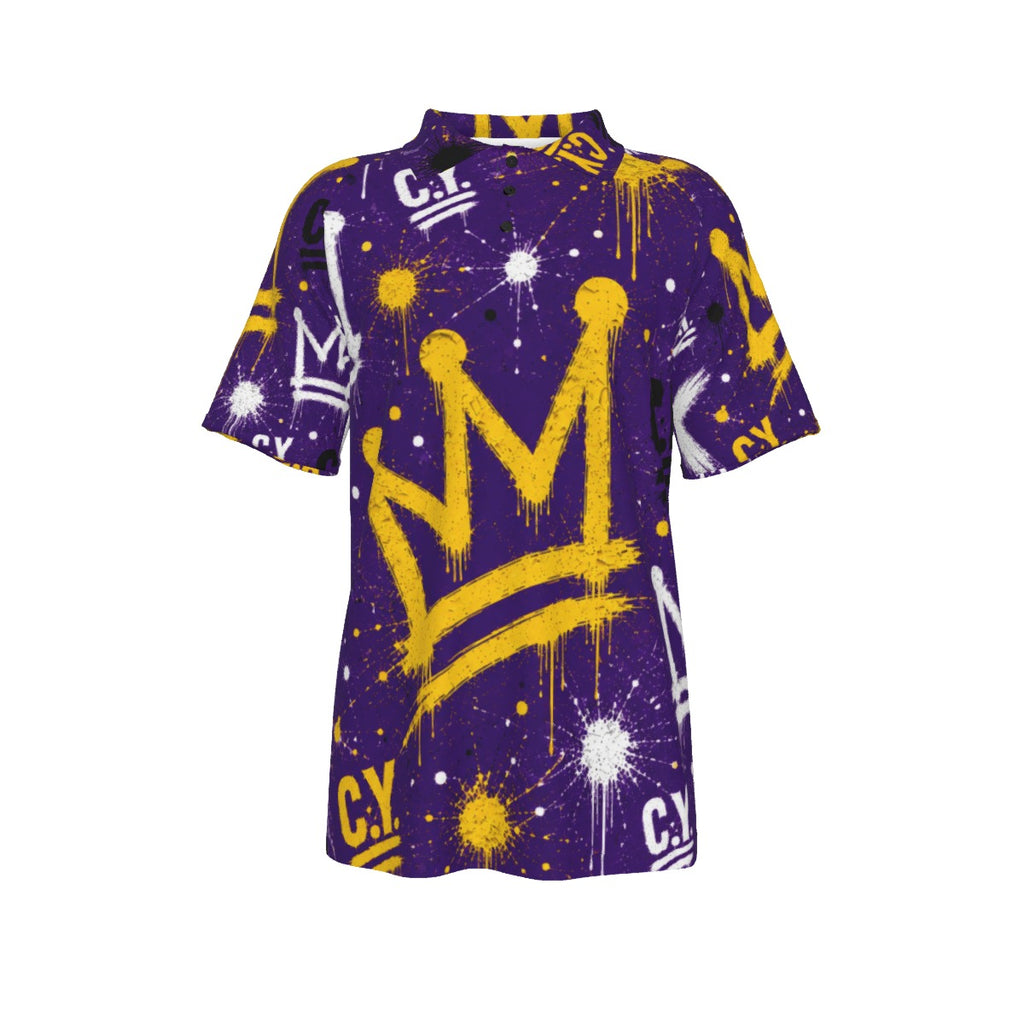 C.Y. Crown code- Purple Dynasty Men's Polo