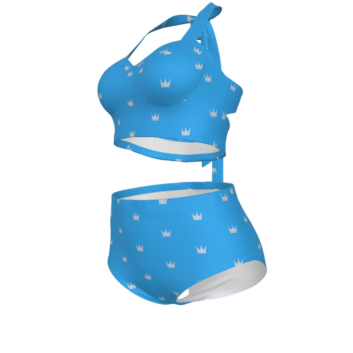 Baby Blue Queen Crown Bikini Set