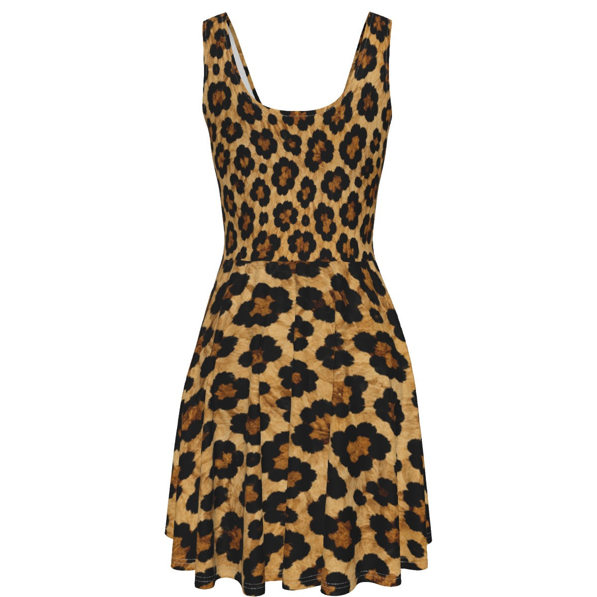 Golden Leopard Women's Tank Vest Dress