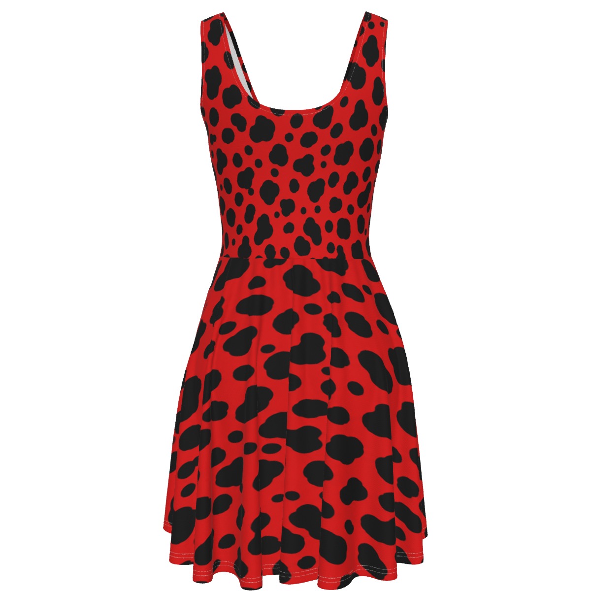 Crimson Dalmatian Women's Tank Vest Dress