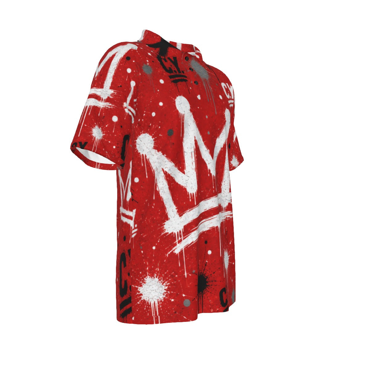 C.Y. Crown code- Crimson Reign Men's Polo