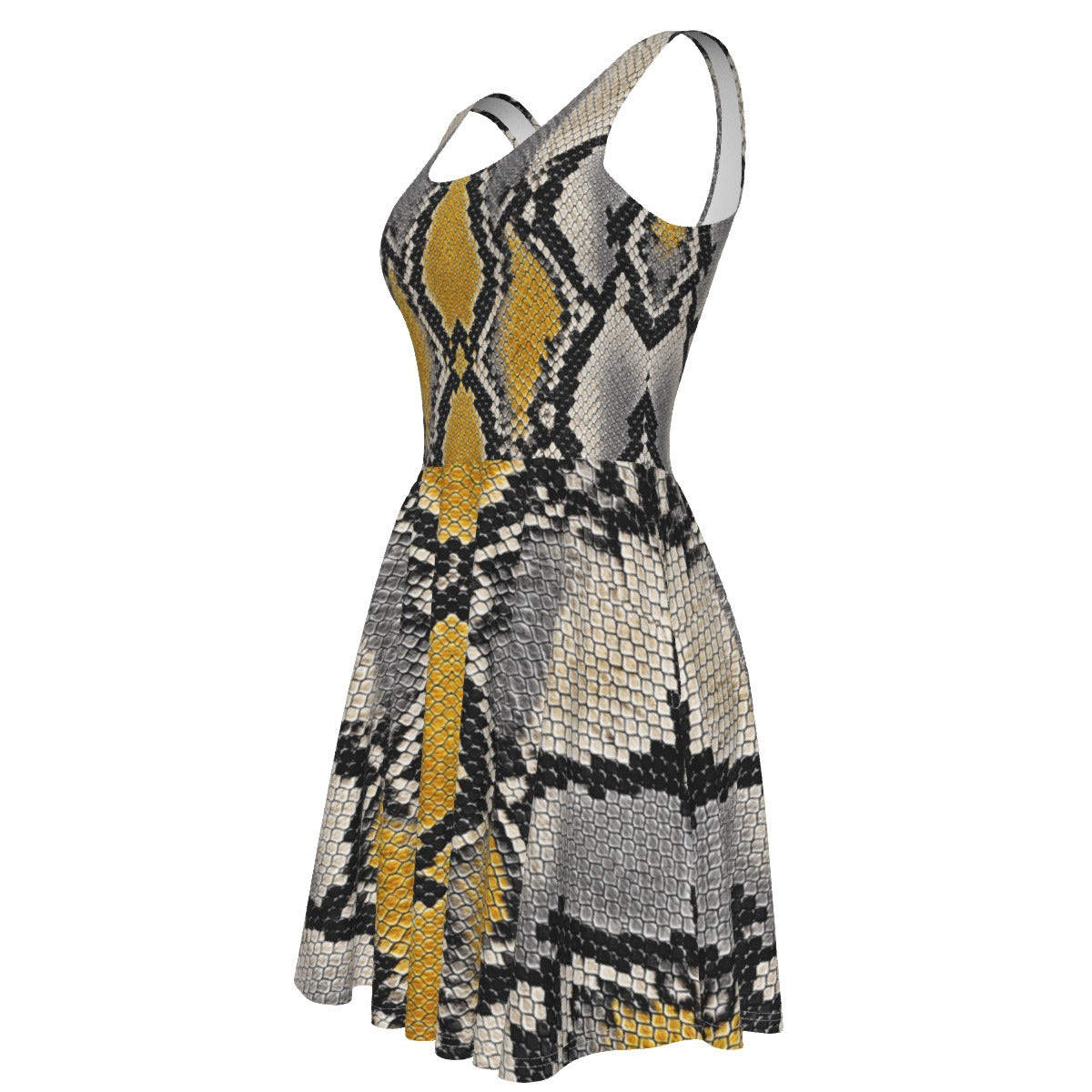 Silver Python Women's Tank Vest Dress