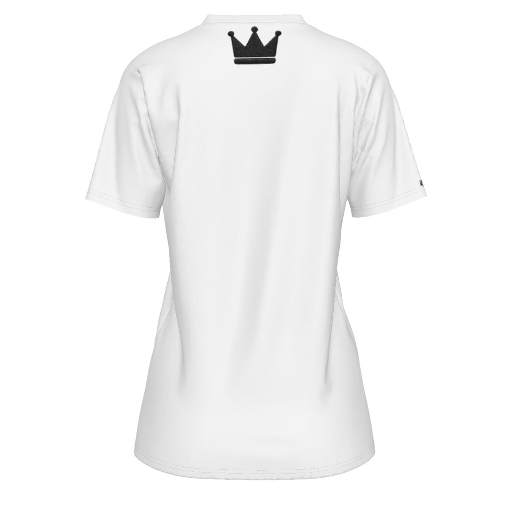 "Crown Yourself" O-Neck T-Shirt für weiße und schwarze Frauen
