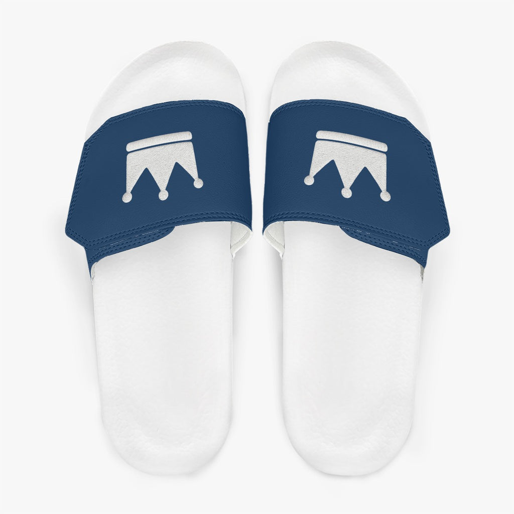 Blue Money Moves Men's Velcro Slippers