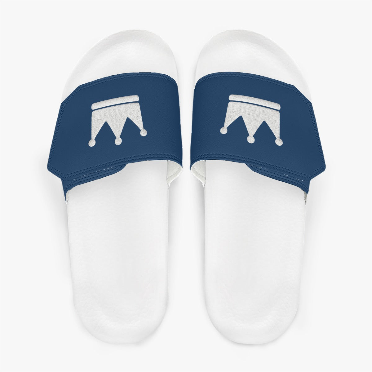 Blue Money Moves Men's Velcro Slippers