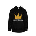 "Krön Dich Selbst" Unisex Kapuzenpullover in Schwarz